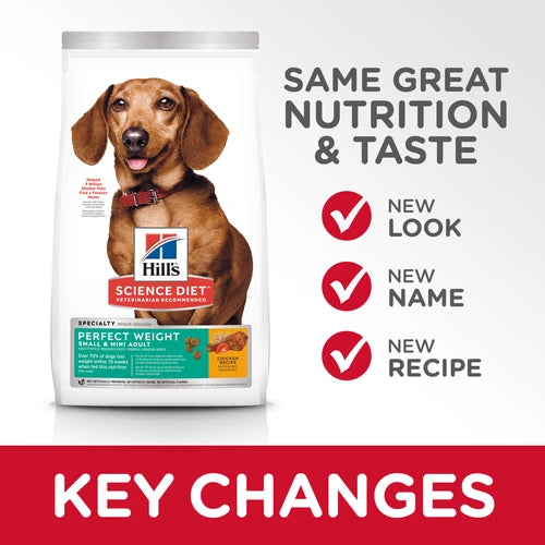Hill's® Science Diet® Adult Perfect Weight Small & Mini 4-lb, Dry Dog Food