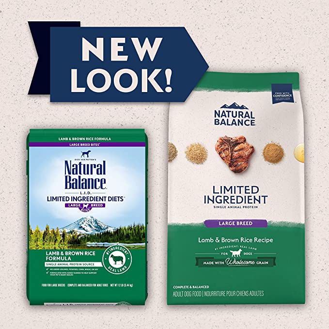 Natural Balance® Limited Ingredient Diets® Lamb & Brown Rice Large Breed Formula, Dry Dog Food, 26-lb Bag