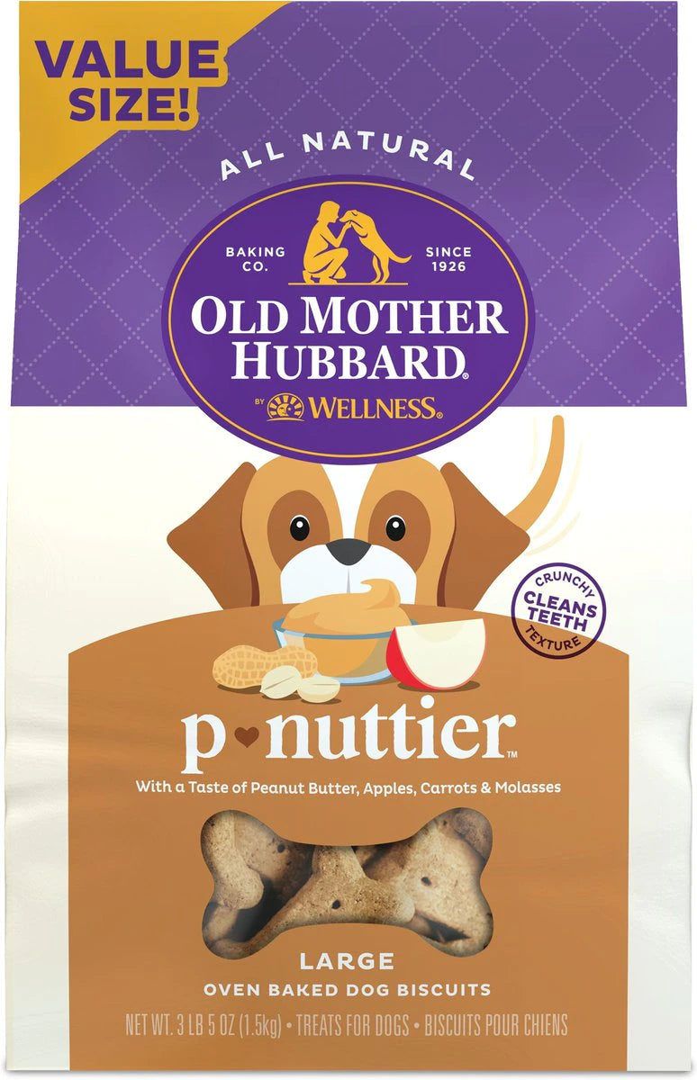 Old Mother Hubbard P-Nuttier Oven Baked Biscuits, Dog Treat