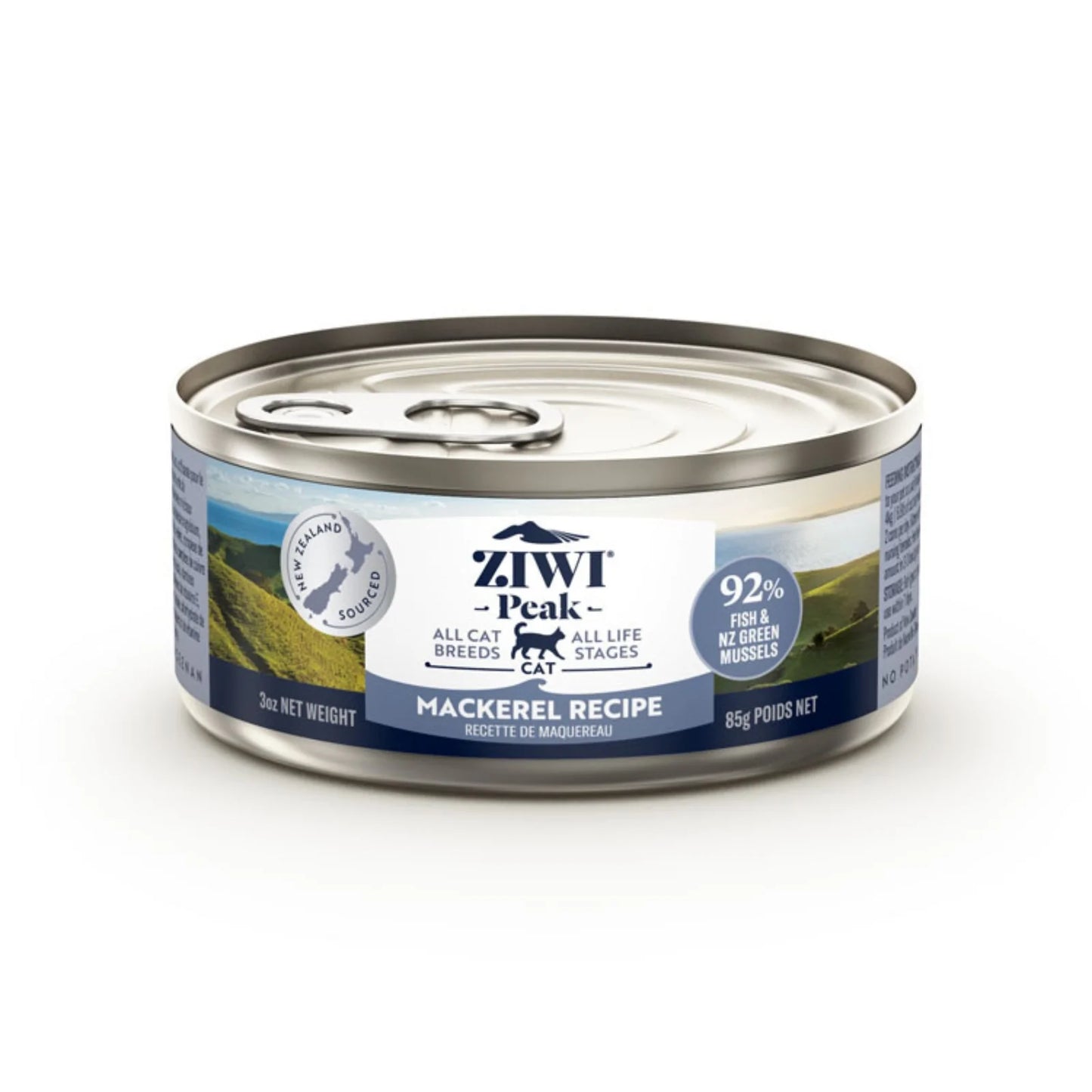 ZiwiPeak Mackerel Recipe, Wet Cat Food, 3-oz Case of 24