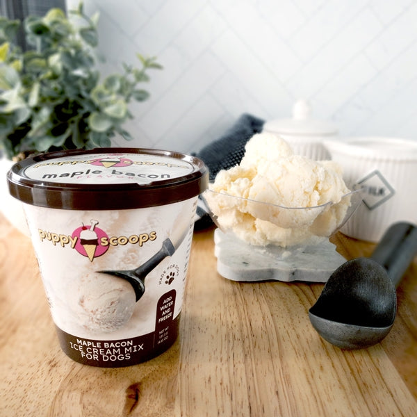 Puppy Cake Puppy Scoops Ice Cream Mix Maple Bacon 4.65-Oz, Dog Treat