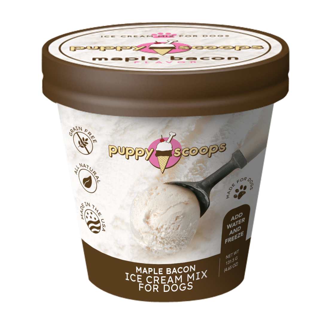Puppy Cake Puppy Scoops Ice Cream Mix Maple Bacon 4.65-Oz, Dog Treat