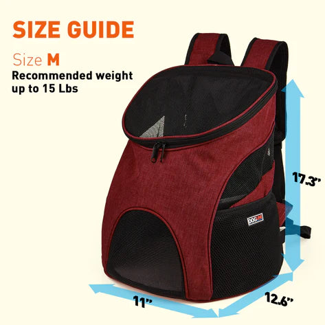 Dogline Front & Back Medium Black, Pet Carrier