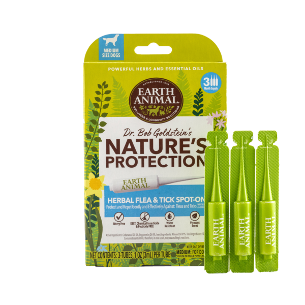 Earth Animal Nature’s Protection™ Flea & Tick Herbal Spot-On For Dogs