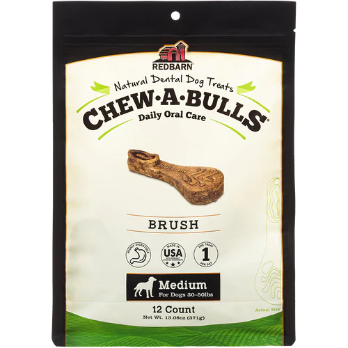 Redbarn Chew-A-Bulls® Brush , Dental Chew