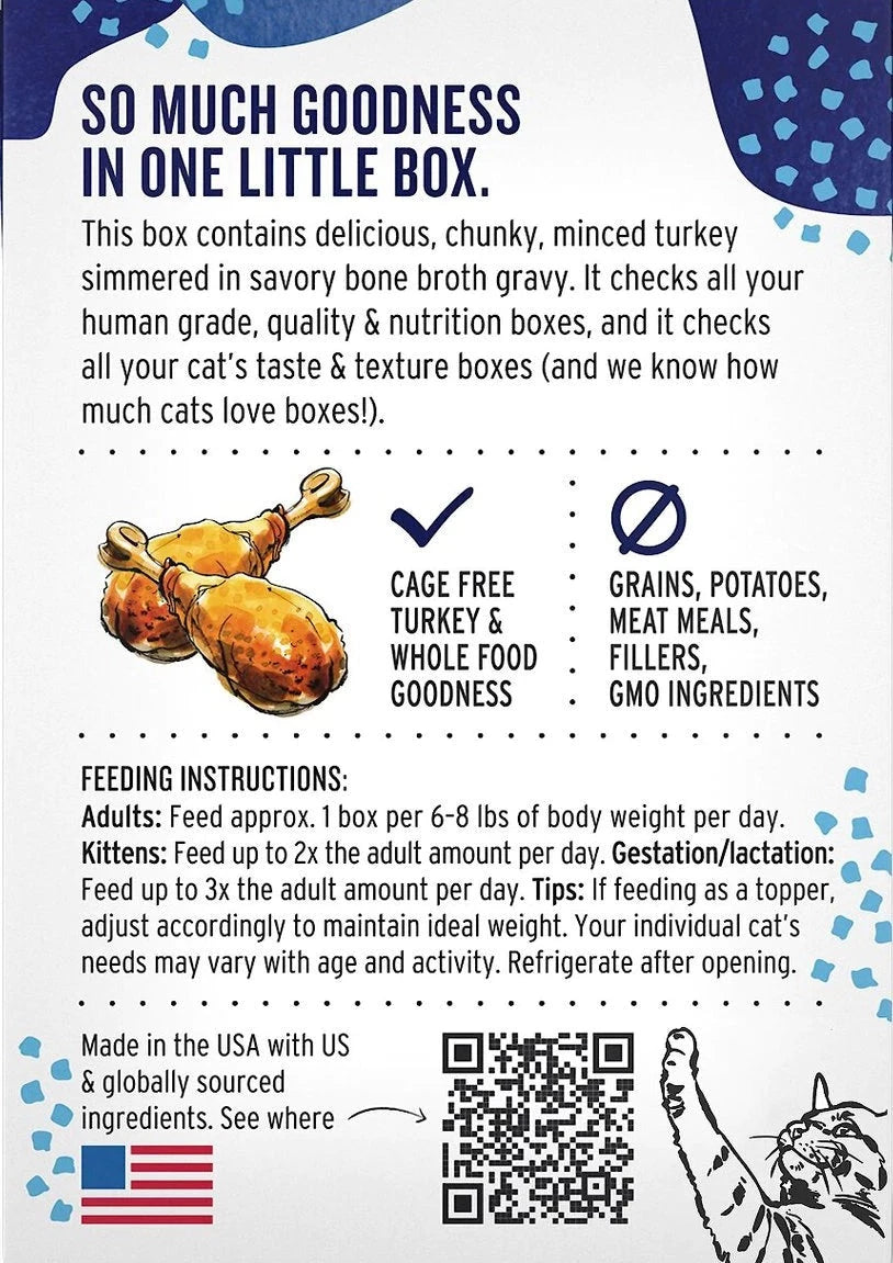 The Honest Kitchen Minced Turkey In Bone Broth Gravy 5.5-oz, Wet Cat Food