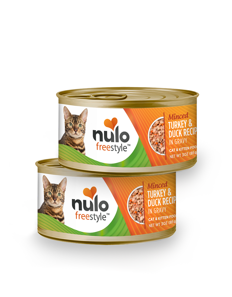Nulo Freestyle Minced Turkey & Duck In Gravy Recipe 3-oz, Wet Cat Food, Case Of 24