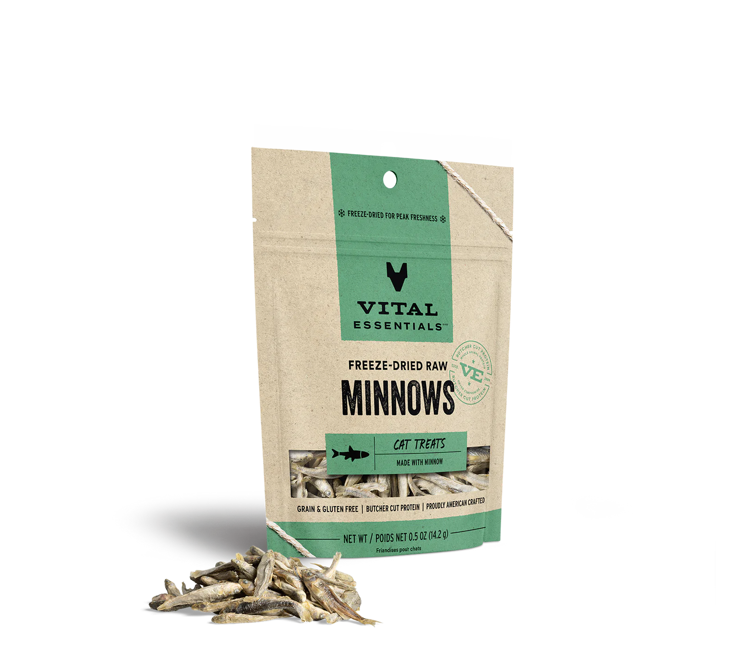 Vital Essentials Freeze-Dried Minnows, Cat Treat
