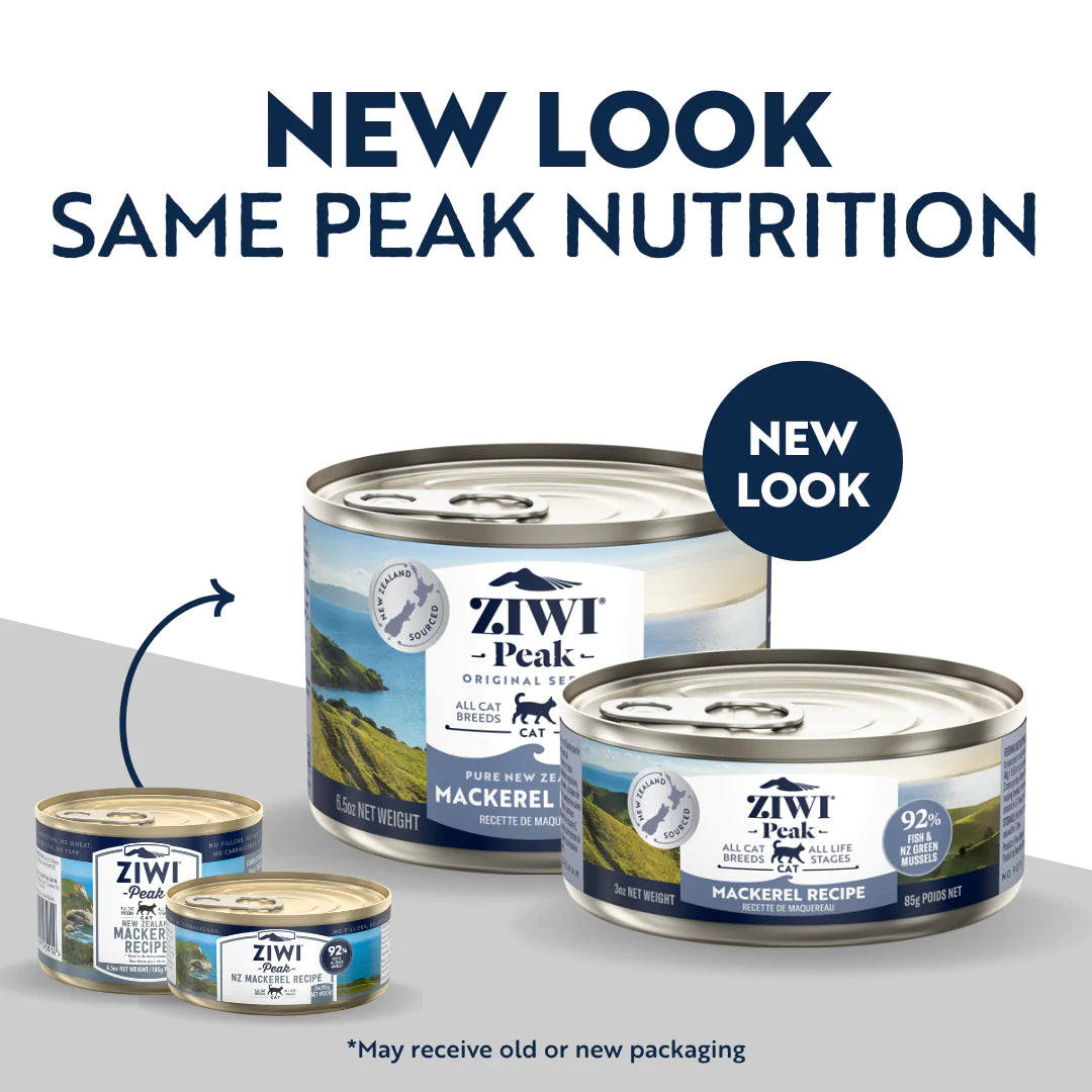 ZiwiPeak Mackerel Recipe Wet Cat Food 3 oz Case of 24