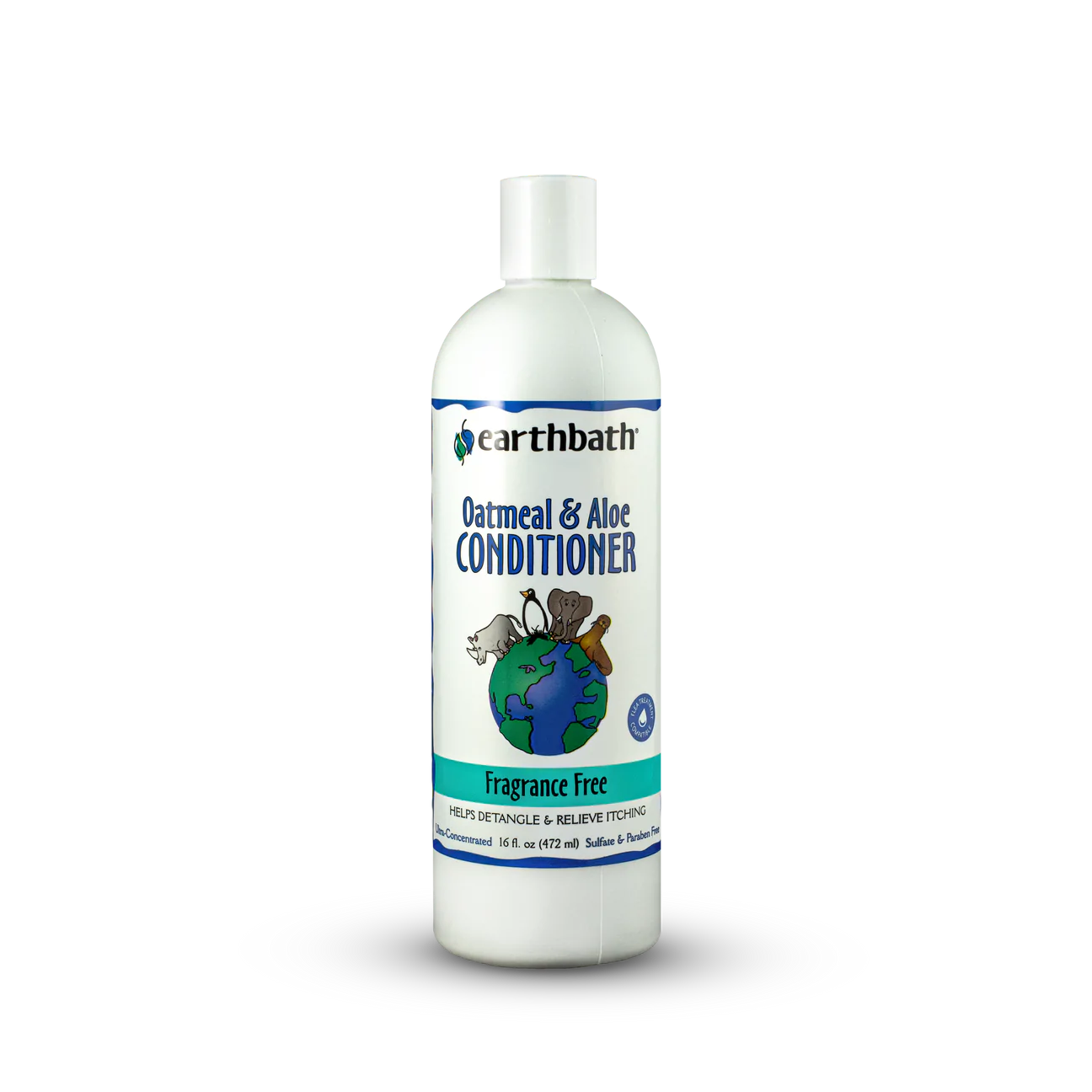Earthbath Oatmeal And Aloe Conditioner - Fragrance Free, For Dogs And Cats, 16-oz