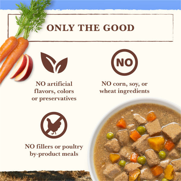 Whole Earth Farms Grain Free Hearty Turkey Stew Wet Dog Food, 12.7-oz Case of 12