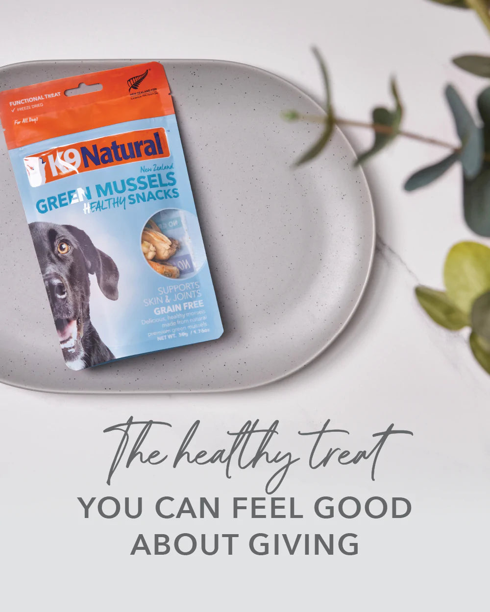 K9 Natural Green Mussels Healthy Snacks 1.76-oz, Dog Treats