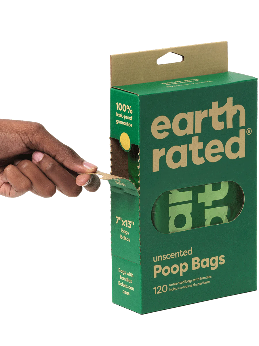 Earth Rated Dog Poop Bags With Handles, 120-Bags