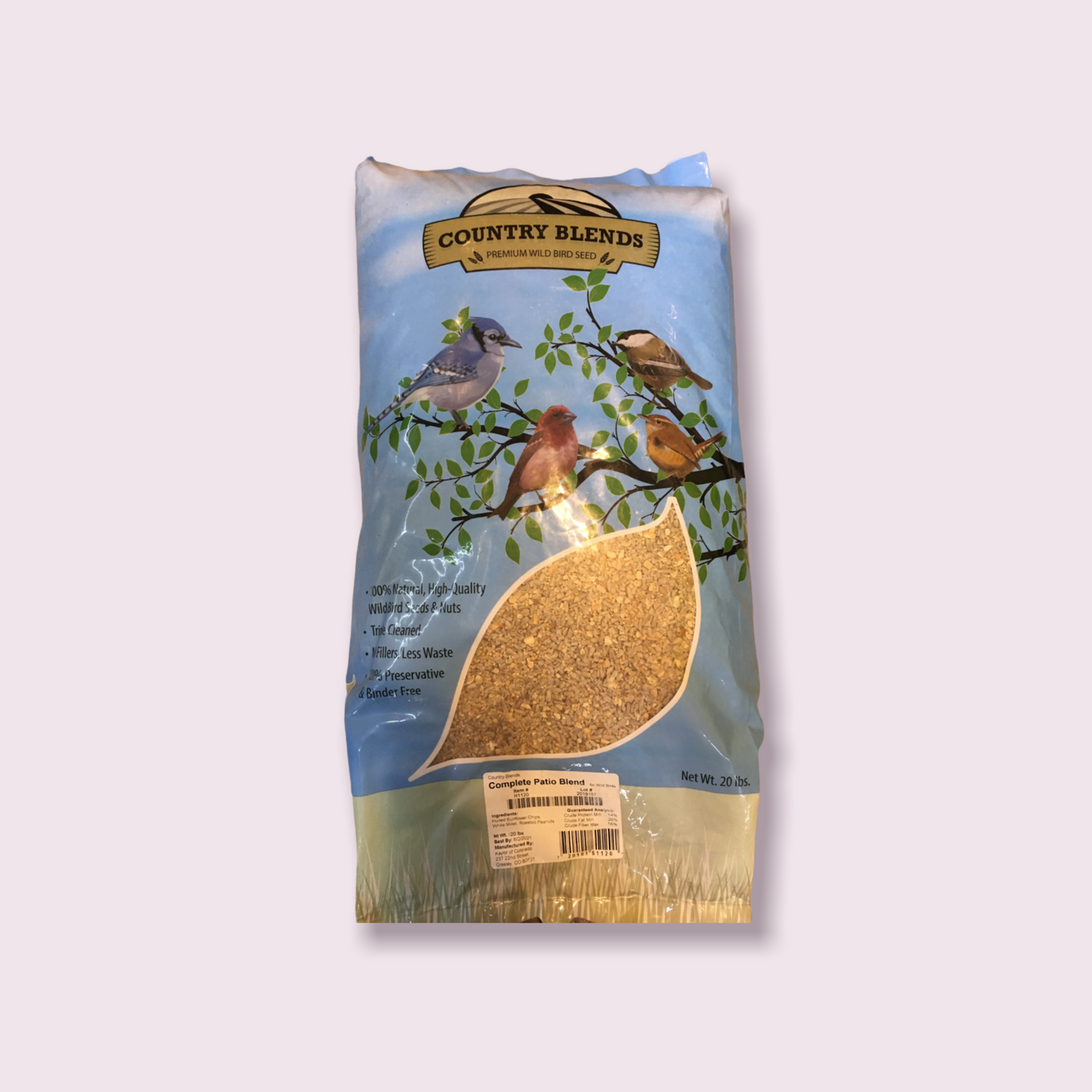 Kaylor of Colorado Complete Patio Blend Wild Bird Seed, 20-lb Bag