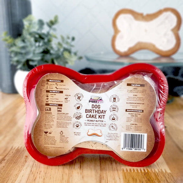 Puppy Cake Birthday Cake Kit Peanut Butter, Dog Treat