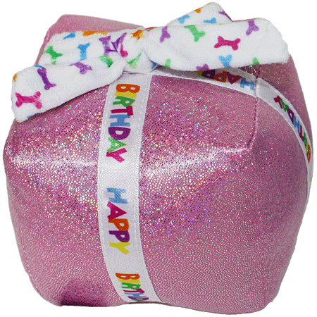 Multipet Birthday Present 3.5-Inch, Dog Toy