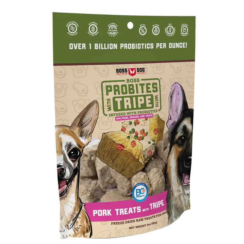 Boss Dog Probites Pork With Tripe Recipe 3-oz, Dog Treat
