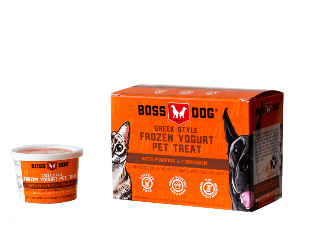 Boss Dog Frozen Yogurt, Pumpkin And Cinamon Recipe
