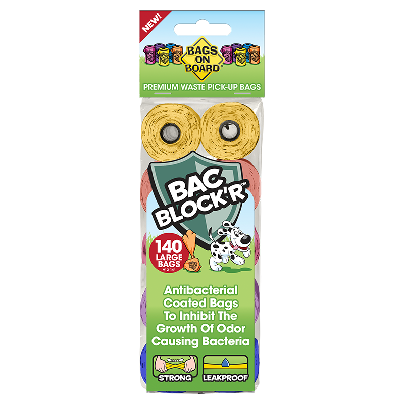 Bags On Board Bac Block'R™ Waste Pick-Up Bags, 140-Count