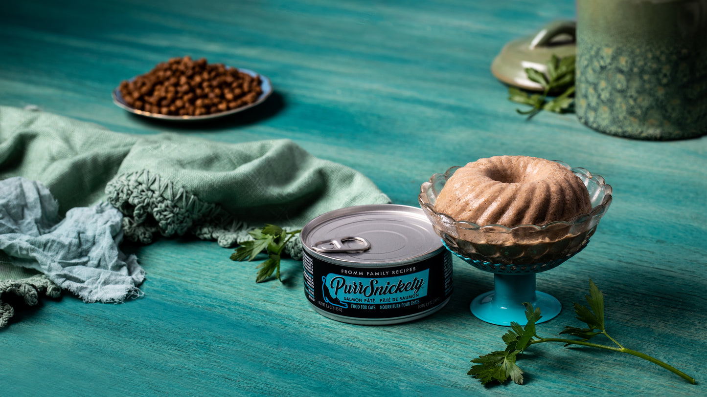 Fromm PurrSnickety® Salmon Pâté, Wet Cat Food, 5.5-oz Case of 12
