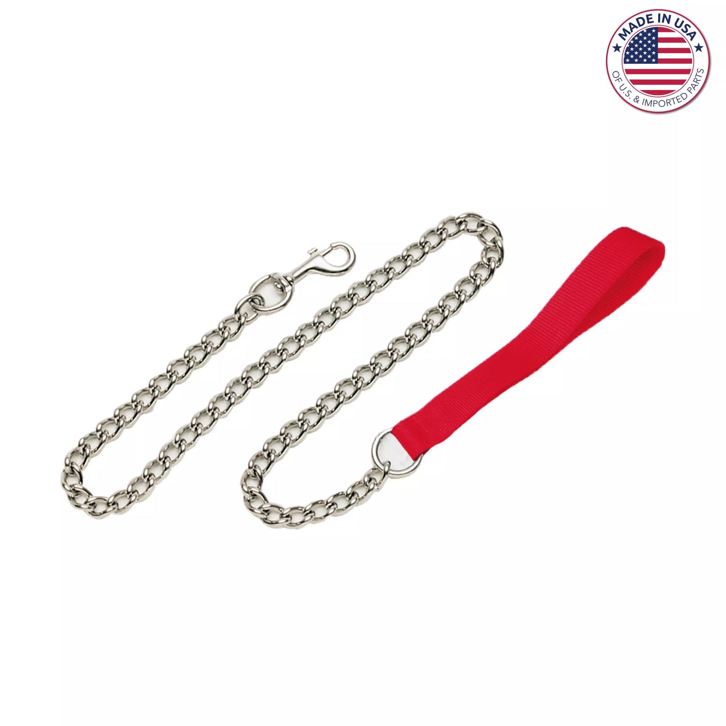 Titan Chain Dog Leash With Nylon Handle
