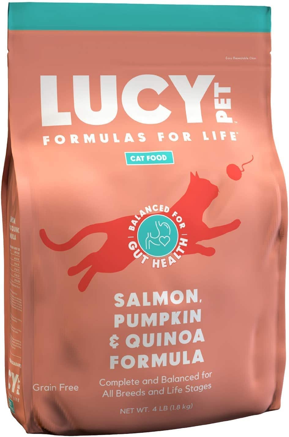 Lucy Pet Salmon, Pumpkin & Quinoa, Dry Cat Food