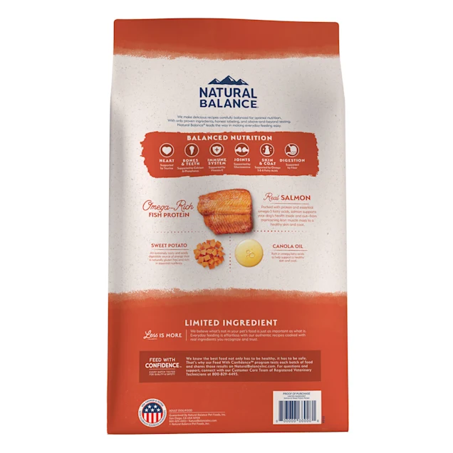 Natural Balance® Limited Ingredient Diets® Grain Free Salmon & Sweet Potato Formula, Dry Dog Food