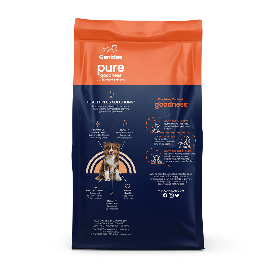 Canidae Pure Wholesome Grains Adult Salmon & Barley, Dry Dog Food