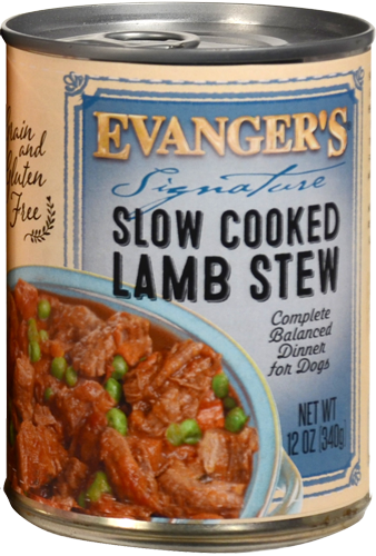 Evanger's Signature Slow Cooked Lamb Stew, Wet Dog Food, 12-oz Case of 12