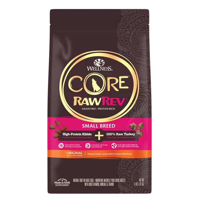 Wellness CORE RawRev Small Breed 100 Raw Turkey Dry Dog Food