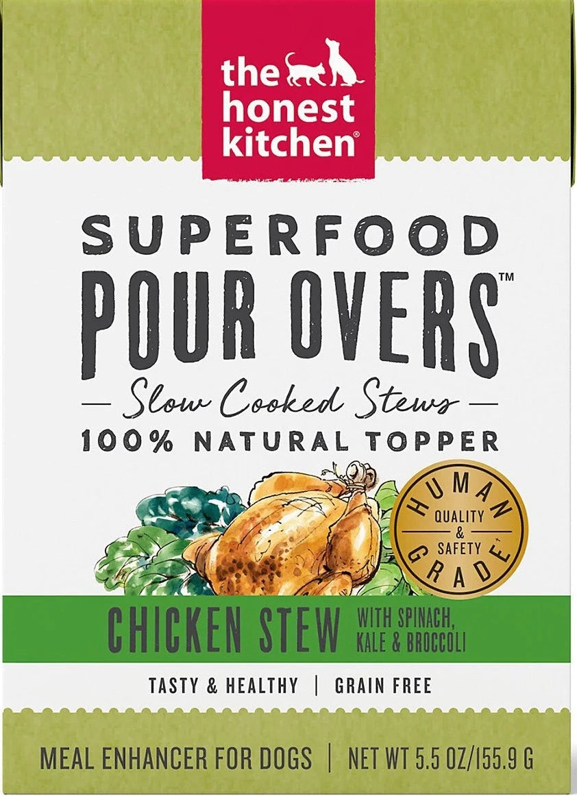 The Honest Kitchen Superfood Pour Overs Chicken Stew 5.5-oz, Dog Food Topper
