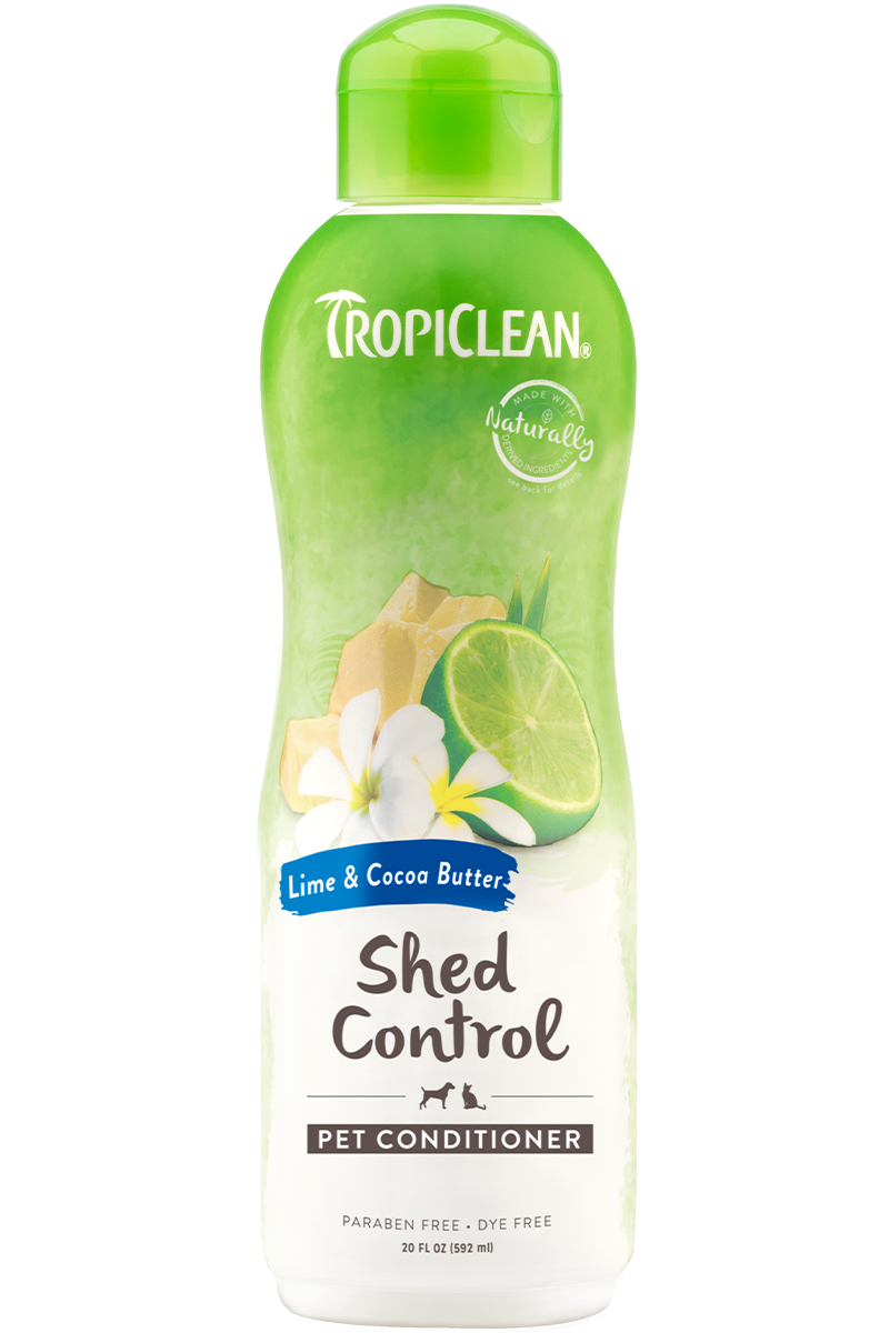 Tropiclean Lime And Cocoa Butter Shed Control Conditioner For Dogs And Cats, 20-oz