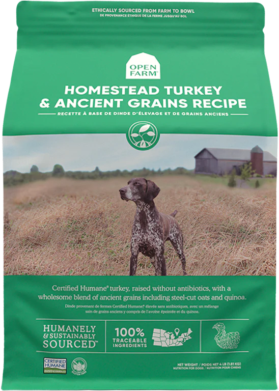 Open Farm Homestead Turkey Ancient Grains Dry Dog Food