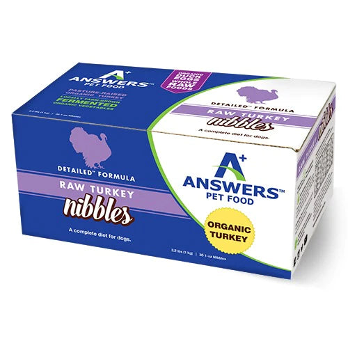 Answers Detailed Formula Turkey Nibbles 2.2-lb, Frozen Raw Dog Food