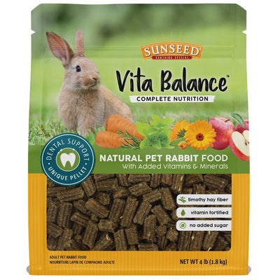 Sunseed Vita Balance 4-lb, Adult Rabbit Food