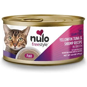 Nulo Freestyle Yellowfin Tuna and Shrimp Recipe in Gravy, Wet Cat Food, 2.8-oz Case of 12