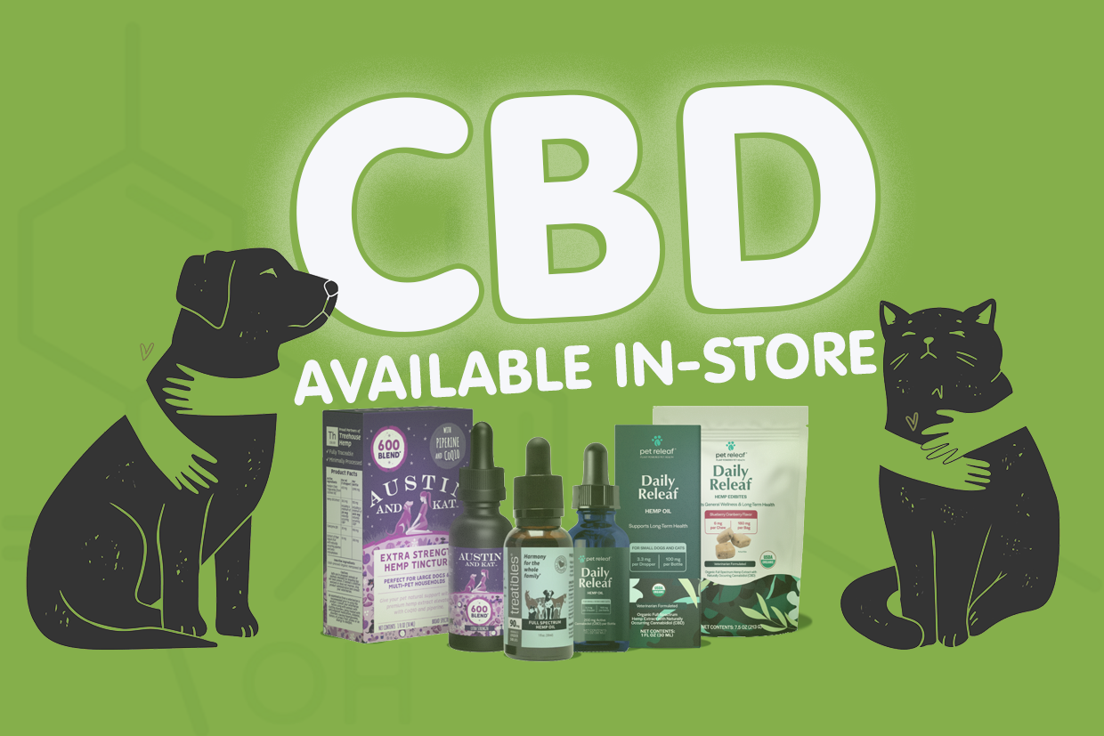 CBD products sold in store