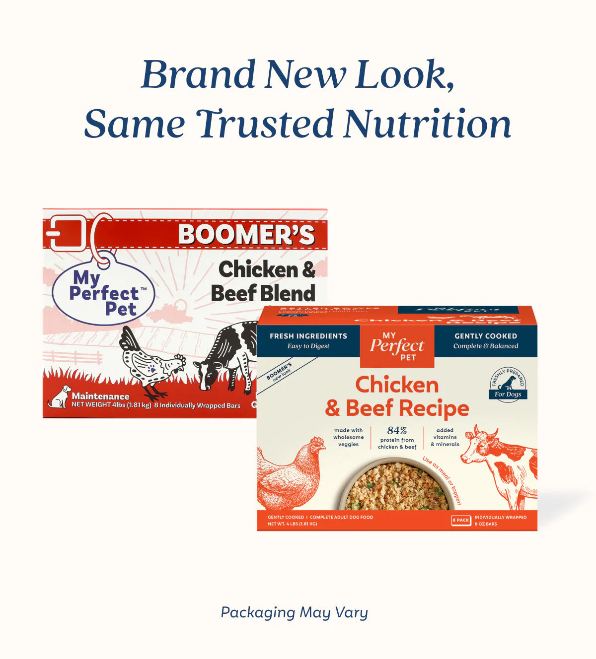 My Perfect Pet Boomer's Gently Cooked Chicken & Beef, Gently Cooked Dog Food
