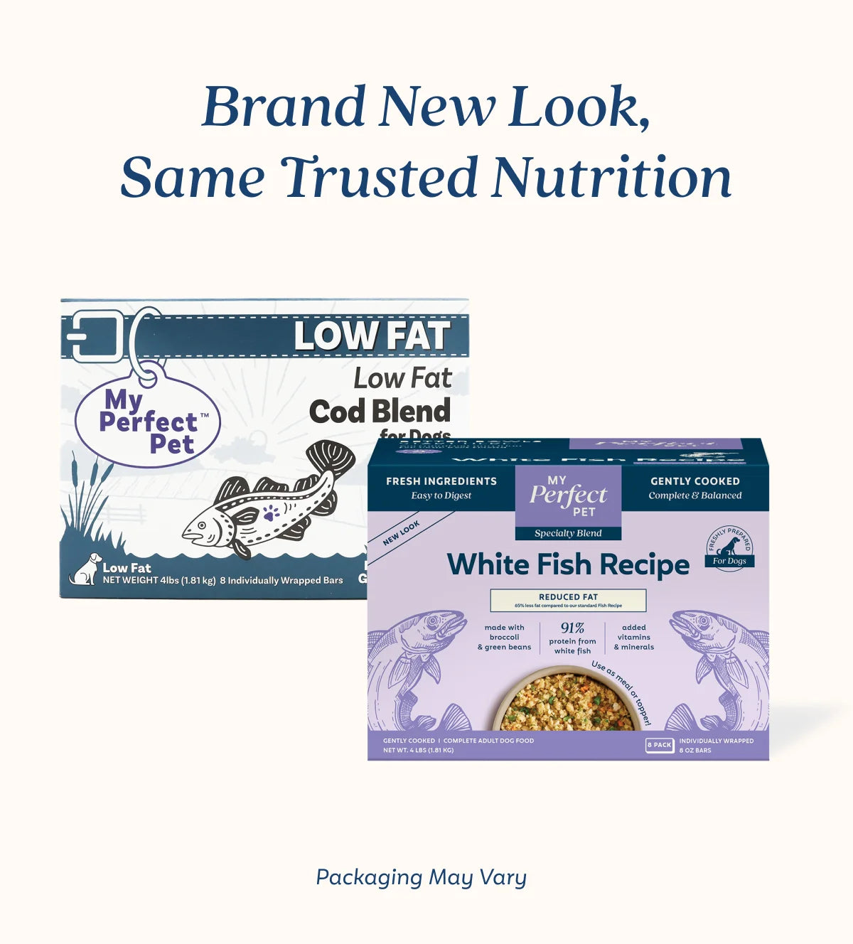 My Perfect Pet Reduced Fat Whitefish 4-lb, Gently Cooked Dog Food
