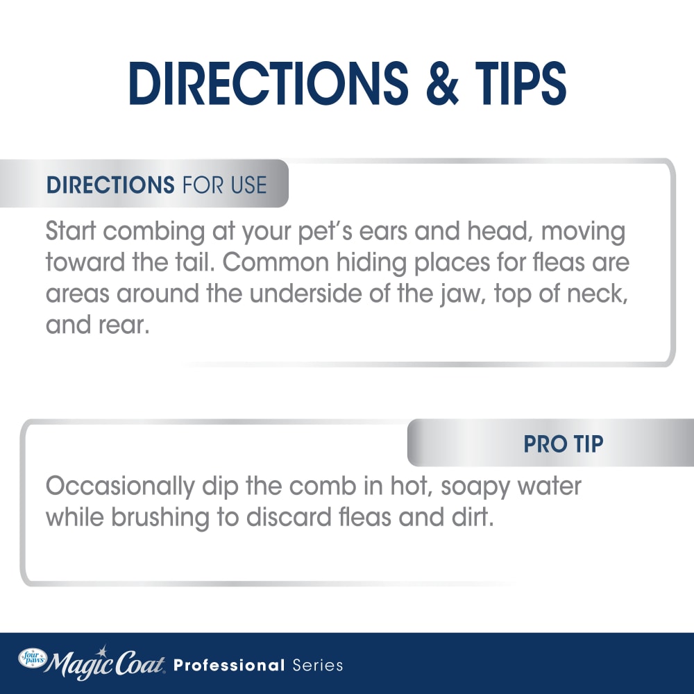 Four Paws Magic Coat® Professional Series Palm Flea Comb