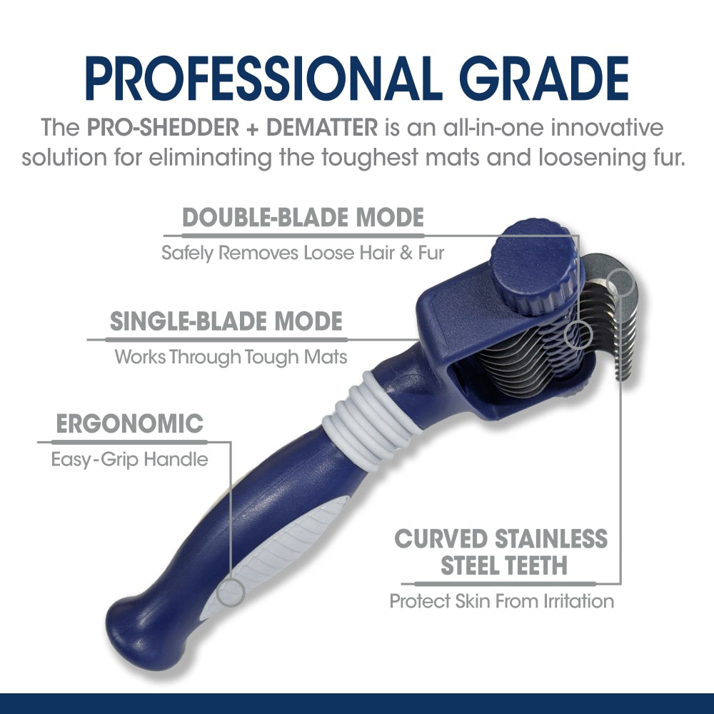 Four Paws Magic Coat® Professional Series Pro-Shedder + Dematter