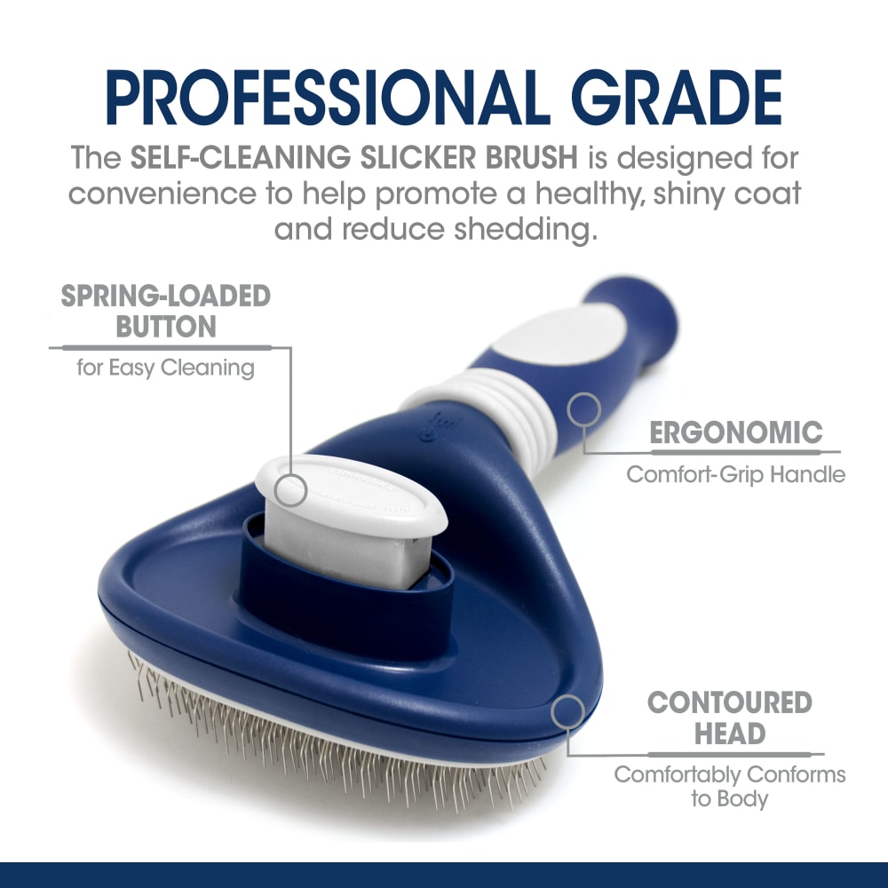 Four Paws Magic Coat Professional Series Self-Cleaning Slicker Brush