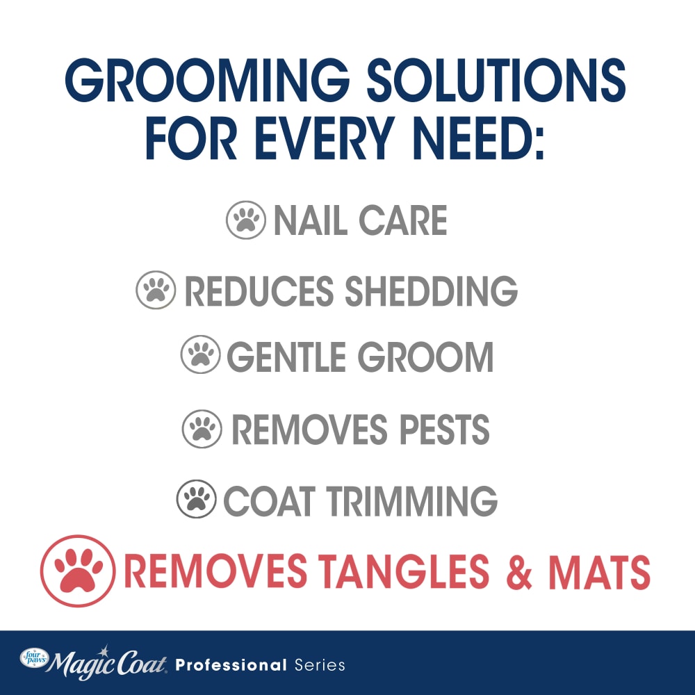 Four Paws Magic Coat Professional Series All-Purpose Rotating Pin Comb for Dogs