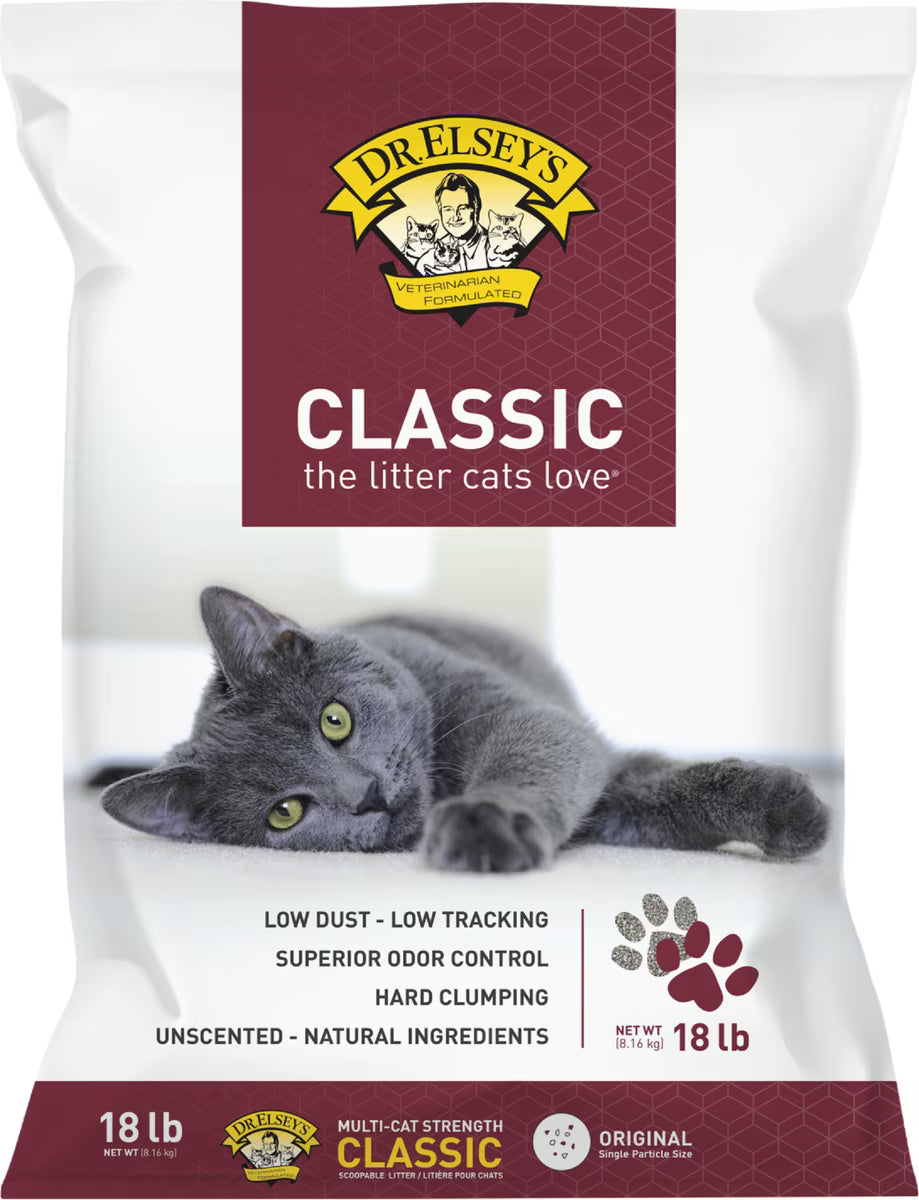 Dr. Elsey's Classic Cat Litter, 18-lb Bag