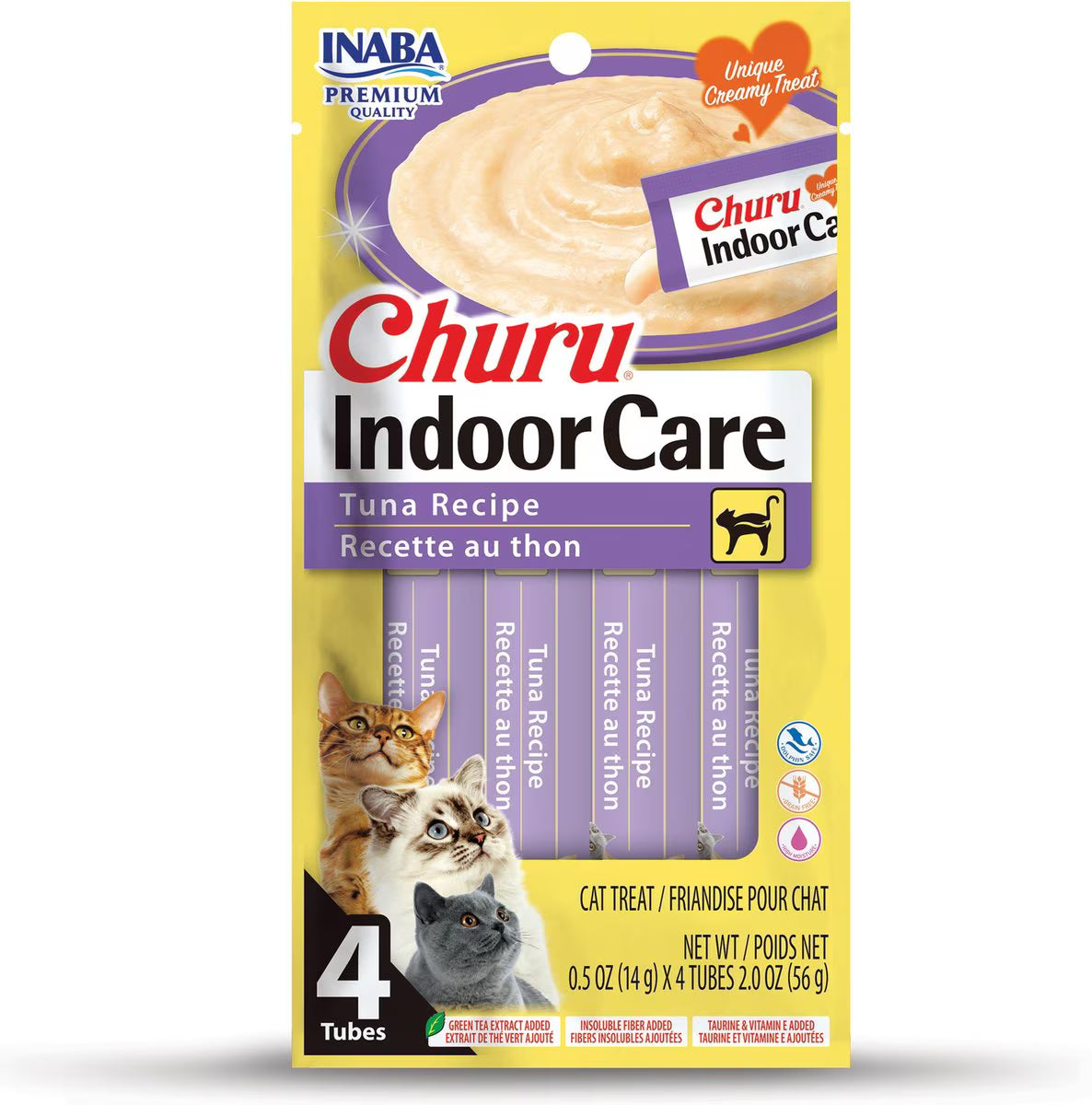 Inaba Churu Indoor Care Tuna Recipe 2-oz, Cat Treat