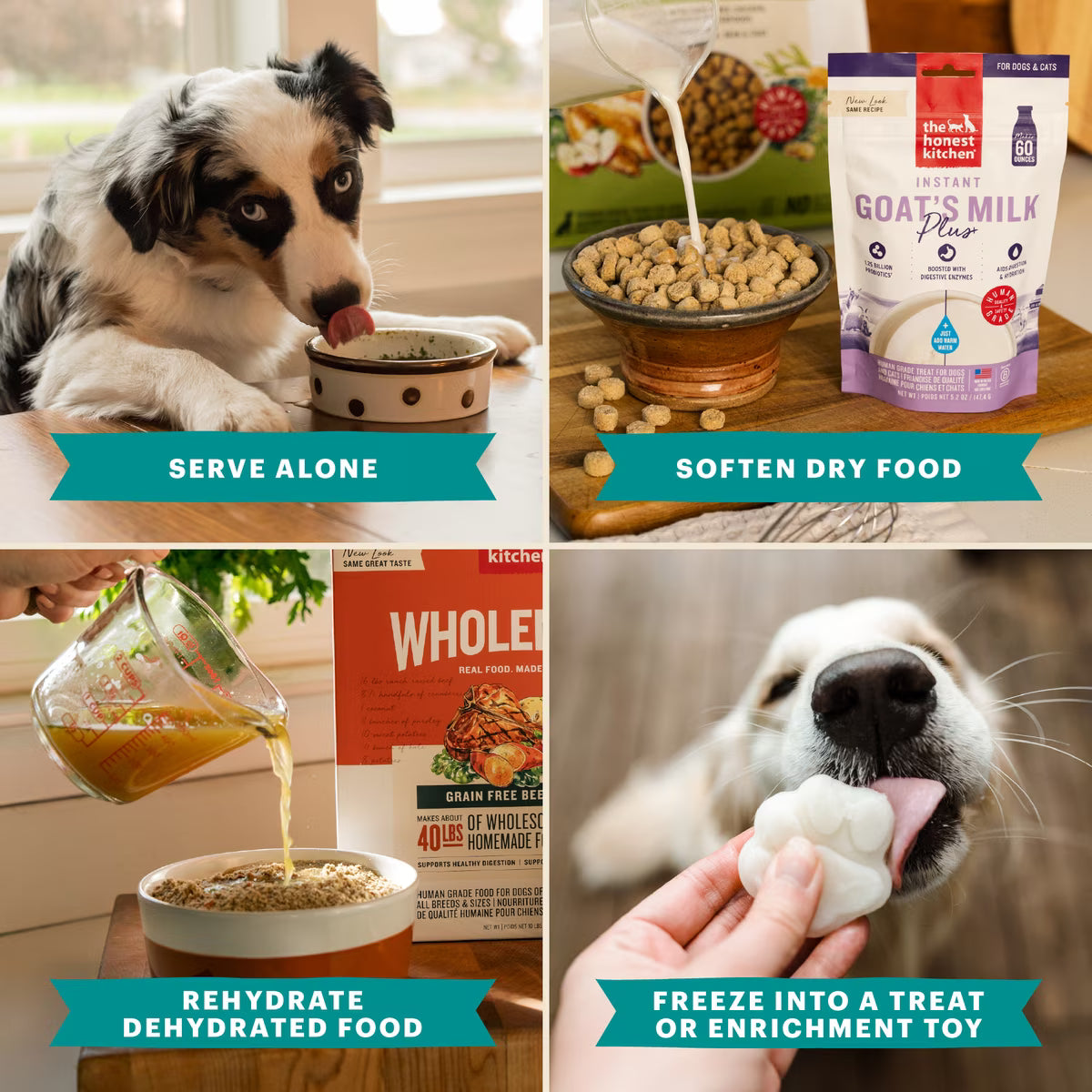 The Honest Kitchen Instant Beef Bone Broth 3.6oz, Dog Meal Topper