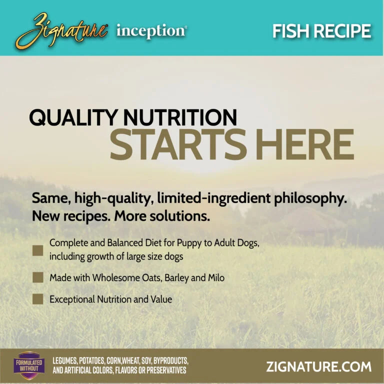 Zignature Inception® Fish, Wet Dog Food, 13-oz Case of 12