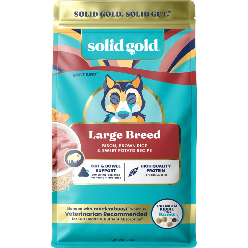 Solid Gold Nutrientboost™ Wolf King™ Dry Food for Large Breed Dogs, 22-lb Bag