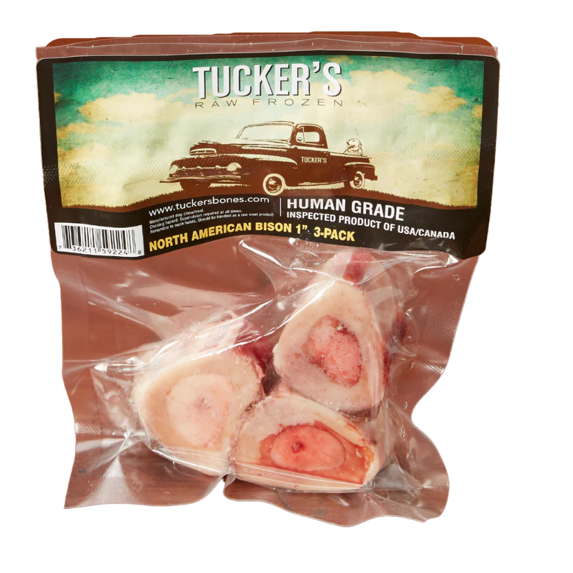 Tucker's Frozen Raw Bison Bones, Frozen Raw Dog Chew