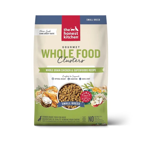 The Honest Kitchen Whole Grain Chicken Whole Food Clusters for Small Breeds, Dry Dog Food